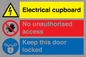 CC16343: Electrical Cupboard  - No Unauthorised Access - Keep Door Locked