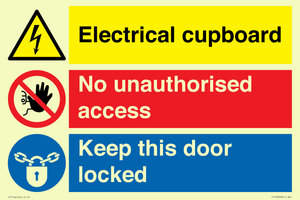 CC16343: Electrical Cupboard  - No Unauthorised Access - Keep Door Locked