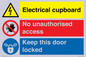 CC16343: Electrical Cupboard  - No Unauthorised Access - Keep Door Locked