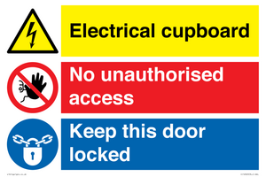 CC16343: Electrical Cupboard  - No Unauthorised Access - Keep Door Locked