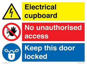 CC16343: Electrical Cupboard  - No Unauthorised Access - Keep Door Locked