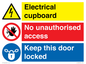 CC16343: Electrical Cupboard  - No Unauthorised Access - Keep Door Locked