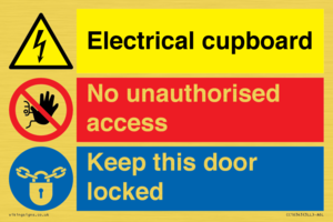 CC16343: Electrical Cupboard  - No Unauthorised Access - Keep Door Locked