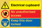 CC16343: Electrical Cupboard  - No Unauthorised Access - Keep Door Locked