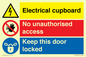 CC16343: Electrical Cupboard  - No Unauthorised Access - Keep Door Locked