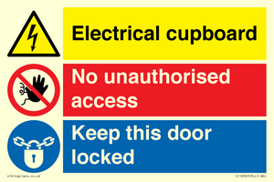 CC16343: Electrical Cupboard  - No Unauthorised Access - Keep Door Locked