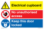 CC16343: Electrical Cupboard  - No Unauthorised Access - Keep Door Locked
