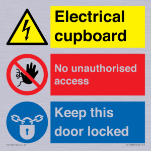 CC16343: Electrical Cupboard  - No Unauthorised Access - Keep Door Locked