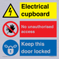 CC16343: Electrical Cupboard  - No Unauthorised Access - Keep Door Locked