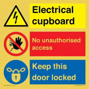 CC16343: Electrical Cupboard  - No Unauthorised Access - Keep Door Locked