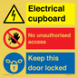 CC16343: Electrical Cupboard  - No Unauthorised Access - Keep Door Locked