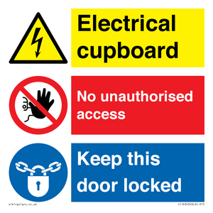 CC16343: Electrical Cupboard  - No Unauthorised Access - Keep Door Locked