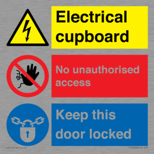 CC16343: Electrical Cupboard  - No Unauthorised Access - Keep Door Locked