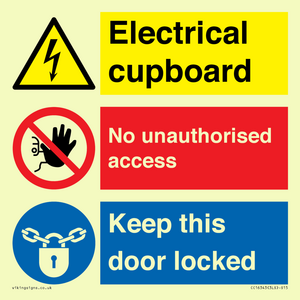 CC16343: Electrical Cupboard  - No Unauthorised Access - Keep Door Locked