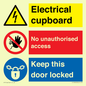 CC16343: Electrical Cupboard  - No Unauthorised Access - Keep Door Locked
