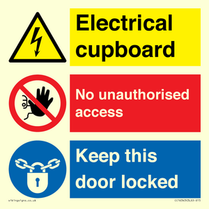 CC16343: Electrical Cupboard  - No Unauthorised Access - Keep Door Locked