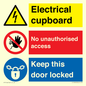 CC16343: Electrical Cupboard  - No Unauthorised Access - Keep Door Locked