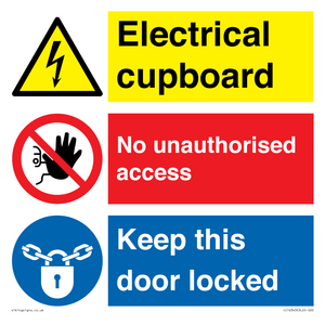 CC16343: Electrical Cupboard  - No Unauthorised Access - Keep Door Locked