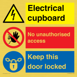 CC16343: Electrical Cupboard  - No Unauthorised Access - Keep Door Locked