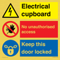 CC16343: Electrical Cupboard  - No Unauthorised Access - Keep Door Locked
