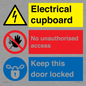 CC16343: Electrical Cupboard  - No Unauthorised Access - Keep Door Locked