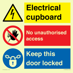 CC16343: Electrical Cupboard  - No Unauthorised Access - Keep Door Locked
