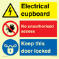 CC16343: Electrical Cupboard  - No Unauthorised Access - Keep Door Locked