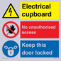 CC16343: Electrical Cupboard  - No Unauthorised Access - Keep Door Locked