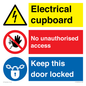 CC16343: Electrical Cupboard  - No Unauthorised Access - Keep Door Locked