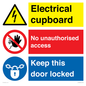 CC16343: Electrical Cupboard  - No Unauthorised Access - Keep Door Locked