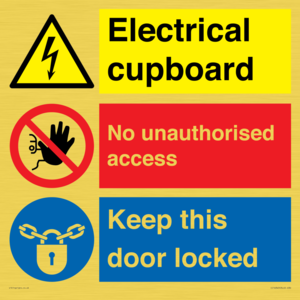 CC16343: Electrical Cupboard  - No Unauthorised Access - Keep Door Locked