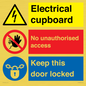 CC16343: Electrical Cupboard  - No Unauthorised Access - Keep Door Locked