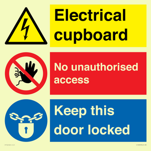 CC16343: Electrical Cupboard  - No Unauthorised Access - Keep Door Locked