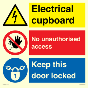 CC16343: Electrical Cupboard  - No Unauthorised Access - Keep Door Locked