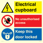 CC16343: Electrical Cupboard  - No Unauthorised Access - Keep Door Locked
