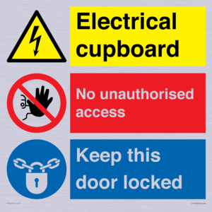 CC16343: Electrical Cupboard  - No Unauthorised Access - Keep Door Locked