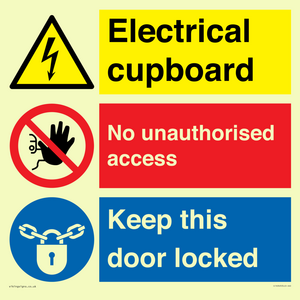 CC16343: Electrical Cupboard  - No Unauthorised Access - Keep Door Locked