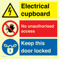 CC16343: Electrical Cupboard  - No Unauthorised Access - Keep Door Locked