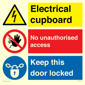 CC16343: Electrical Cupboard  - No Unauthorised Access - Keep Door Locked