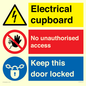 CC16343: Electrical Cupboard  - No Unauthorised Access - Keep Door Locked