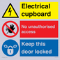 CC16343: Electrical Cupboard  - No Unauthorised Access - Keep Door Locked