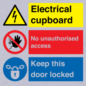 CC16343: Electrical Cupboard  - No Unauthorised Access - Keep Door Locked