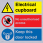 CC16343: Electrical Cupboard  - No Unauthorised Access - Keep Door Locked