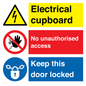 CC16343: Electrical Cupboard  - No Unauthorised Access - Keep Door Locked
