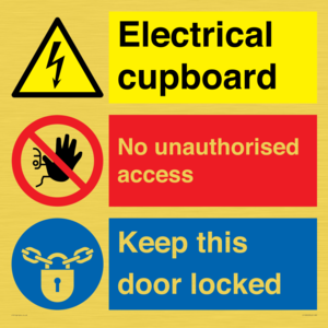 CC16343: Electrical Cupboard  - No Unauthorised Access - Keep Door Locked