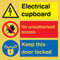 CC16343: Electrical Cupboard  - No Unauthorised Access - Keep Door Locked