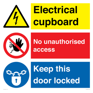 CC16343: Electrical Cupboard  - No Unauthorised Access - Keep Door Locked