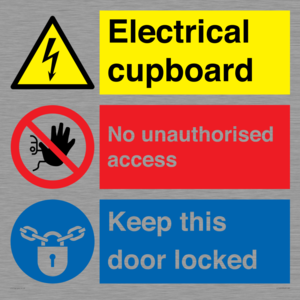 CC16343: Electrical Cupboard  - No Unauthorised Access - Keep Door Locked