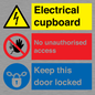 CC16343: Electrical Cupboard  - No Unauthorised Access - Keep Door Locked