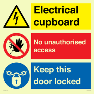 CC16343: Electrical Cupboard  - No Unauthorised Access - Keep Door Locked